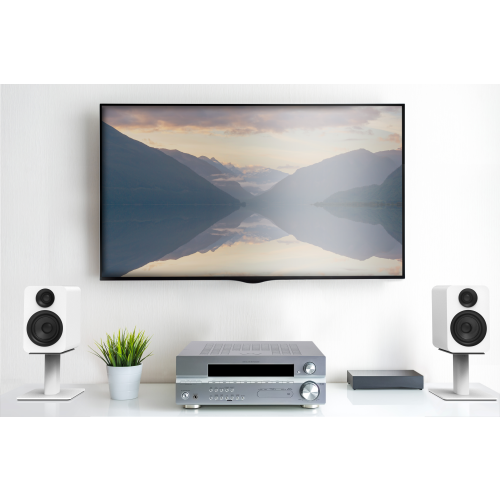 Kanto YU Passive 4" Bookshelf Speakers (Matte White)