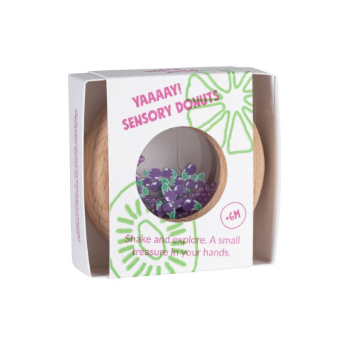 Petit Boum Sensory Play Toy Donut (Aubergine)