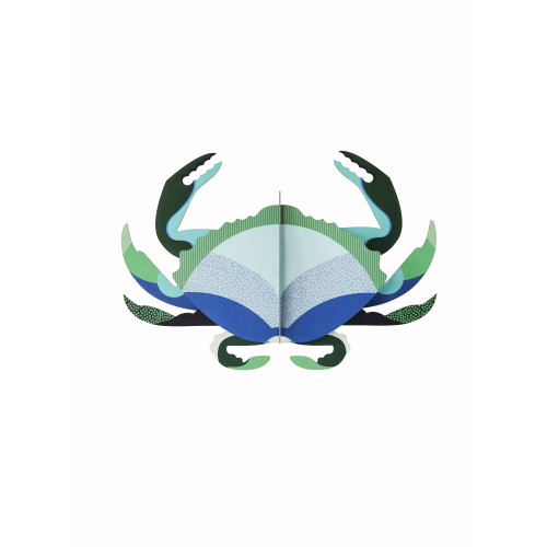 X) Studio Roof Sea Creature (L) - Aquamarine Crab