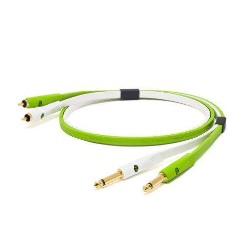 Câble Audio NEO 2x RCA / 2x Jack 6,3 Mm - Longueur 1 M, Blindage Double, Qualité Professionnelle