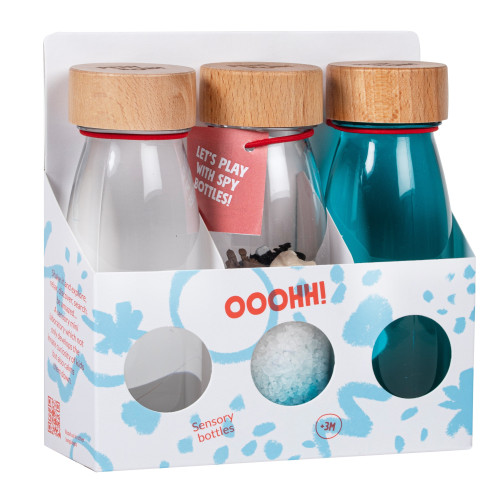 Petit Boum Sensory Toy Bottle Pack (Ice)