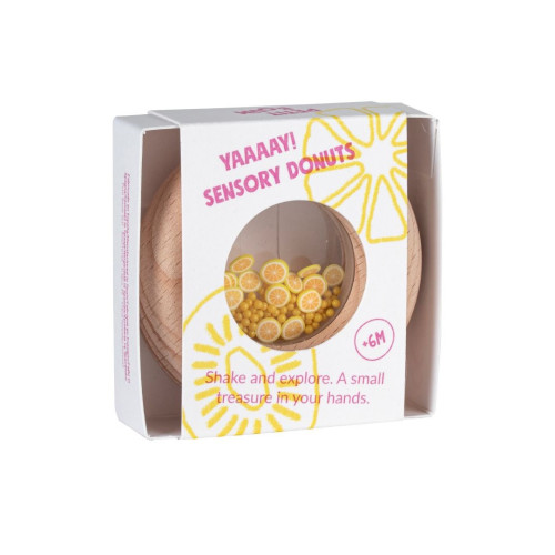 Petit Boum Sensory Play Toy Donut (Lemons)