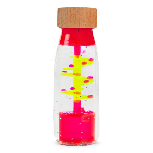 Petit Boum Sensory Toy Bottle Move Spiral (Pink)