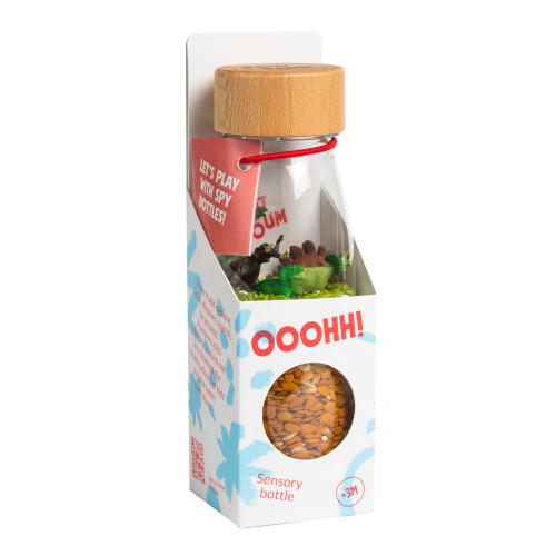 Petit Boum Sensory Toy Bottle Spy (Jurassic)