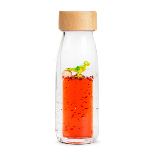 Petit Boum Sensory Toy Bottle Move (T-Rex)