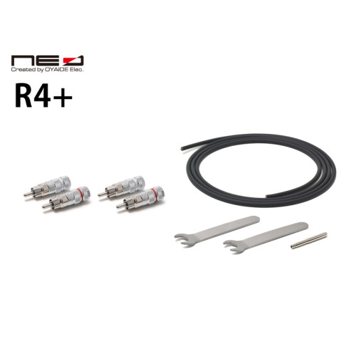 Neo by Oyaide Solderless Series R4+ (1.5m Cable & x4 RCA Plugs)