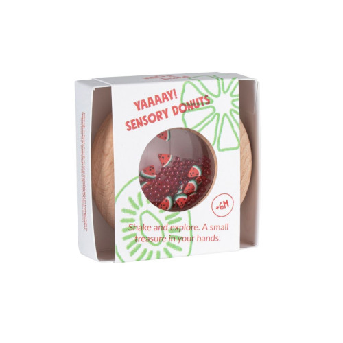 Petit Boum Sensory Play Toy Donut (Watermelon)