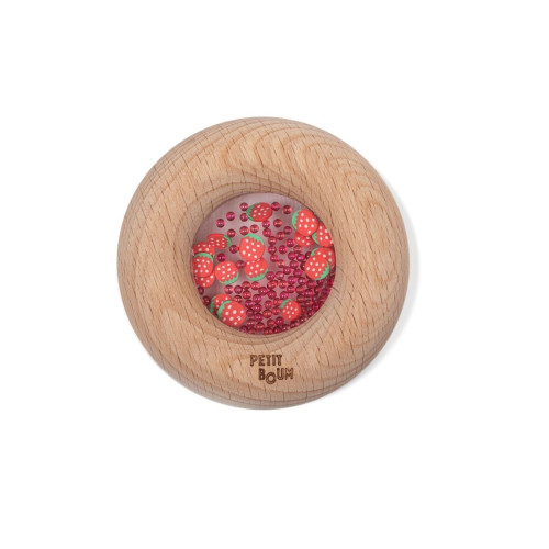 Petit Boum Sensory Play Toy Donut (Strawberries)