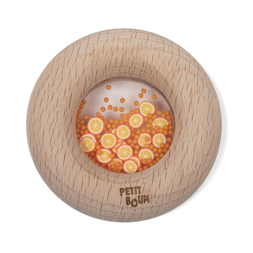 Petit Boum Sensory Play Toy Donut (Oranges)