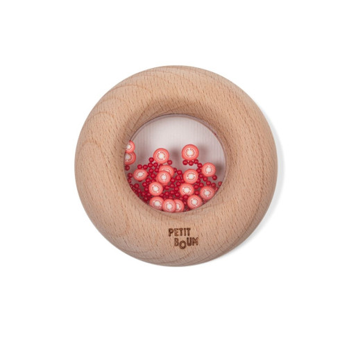 Petit Boum Sensory Play Toy Donut (Tomatoes)