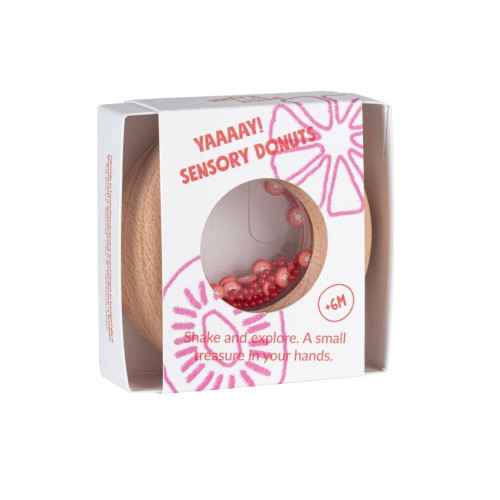 Petit Boum Sensory Play Toy Donut (Tomatoes)