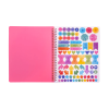 Ooly Artful Notes Notebook: Reverse Color, Take Notes - Geoscape (8" x 10", 100 Pages)