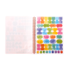 Ooly Artful Notes Notebook: Reverse Color, Take Notes - Geoscape (8" x 10", 100 Pages)