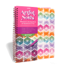 Ooly Artful Notes Notebook: Reverse Color, Take Notes - Geoscape (8" x 10", 100 Pages)