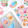 Ooly Stickiville Stickers: Cat Cafe - Scented (2 Sheets & 6 Die-Cut)