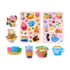 Ooly Stickiville Stickers: Cat Cafe - Scented (2 Sheets & 6 Die-Cut)