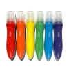 Ooly Easy Squeezy Squeezable Poster Paint Brushes - Set of 6 Colors