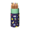 Ooly Draw 'n' Doodle Mini Colored Pencils + Sharpener -Set of 12, Display of 16