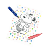 Ooly x Peanuts: Double-Ended Brush & Stamp Markers (Set of 6 / 12 Colors) *