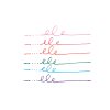 Ooly Fine Line Colored Gel Pens - Set of 6