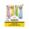 Ooly x Peanuts: Black Ink Retractable Gel Pens (Set of 4)