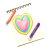 Ooly Fresh Pick Apple Scented Neon Gel Crayons - Set of 6