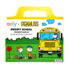 Ooly x Peanuts: Snoopy School Coloring Travel Kit (9 Crayons & 48 Coloring Pages) *