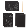Ooly Mini Scratch & Scribble Art Kit: Safari Party - 7 PC Set