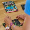 Ooly Mini Scratch & Scribble Art Kit: Jungle Fun - 7 PC Set
