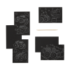 Ooly Mini Scratch & Scribble Art Kit: Monster Trucks - 7 PC Set