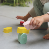 Quut Bath Toy Balancing Shapes - Blokki (Coral Pink)