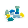 Quut Bath Toy Balancing Shapes - Blokki (Minty Blue)