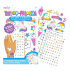 Ooly Tattoo Palooza Nail Stickers & Temporary Tattoos - Unicorns & Rainbows (Set of 4 Sheets Total)