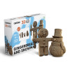 Cartonic 3D Sculpture Puzzle Gingerbread Man And Snowman