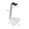 zzKanto H1 Headphone Stand (Silver)
