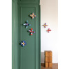 X) Studio Roof Wall Art Flowers - Cobalt Cocktail