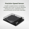 Kanto OBI3 (Gen.2) Turntable with Bluetooth 5.3, Preamp, and Pitch Control - Matte Black
