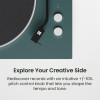 Kanto OBI3 (Gen.2) Turntable with Bluetooth 5.3, Preamp, and Pitch Control - Matte Forest Green
