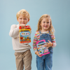 Ooly Carry Along Crayon & Coloring Book Kit - Work Zone (Set of 10)
