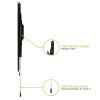 Kanto Mounts PF300 Fixed Low-profile TV Wall Mount for 32-inch to 90-inch TVs - Black