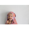 Quut Cotton Hooded Towel - Bear Lavender