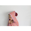 Quut Cotton Hooded Towel - Bear Lavender