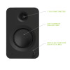 Kanto REN 200W Powered Bookshelf Speakers with HDMI ARC (Matte Black)