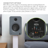 Kanto REN 200W Powered Bookshelf Speakers with HDMI ARC (Matte Grey)
