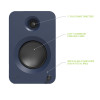 Kanto REN 200W Powered Bookshelf Speakers with HDMI ARC (Matte Blue)