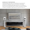 Kanto REN 200W Powered Bookshelf Speakers with HDMI ARC (Matte White)