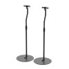 Kanto SLH Height Adjustable Floor Speaker Stands - Universal Satellite (Black)