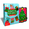 Ooly Mini Scratch & Scribble: Window Banner Kit - Festive Friends