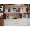 Kanto TUK (Gen.2) Premium Powered Bookshelf Speaker - Walnut Wood with Rose Gold Surround