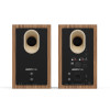 Kanto TUK (Gen.2) Premium Powered Bookshelf Speaker - Walnut Wood with Rose Gold Surround